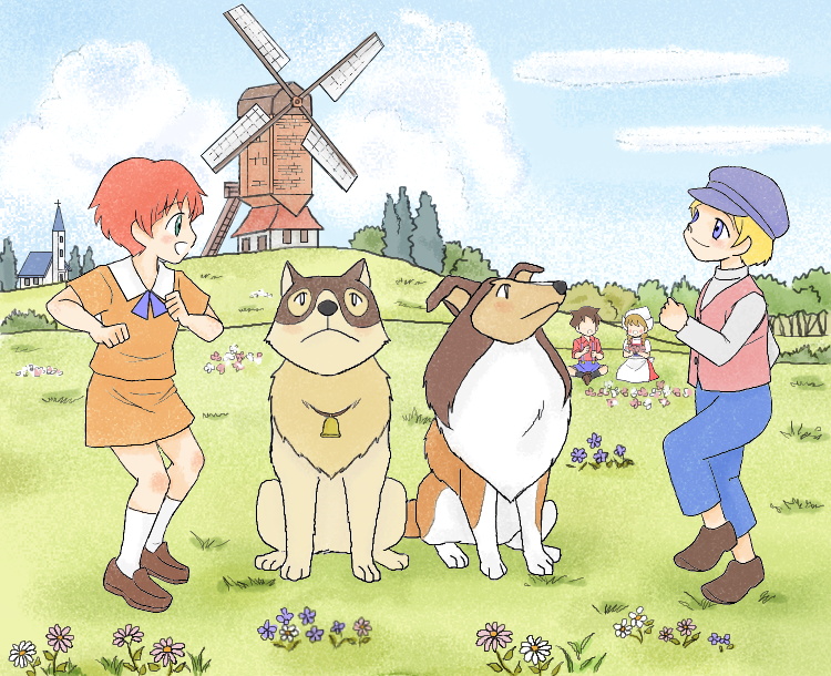 『名犬ラッシー・フランダースの犬・コラボ（2017春）』 illustrated by ねっつん