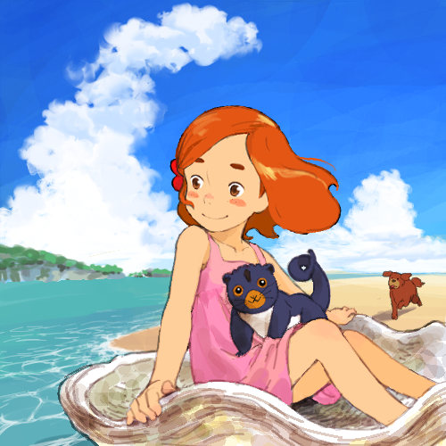『家族ロビンソン漂流記 ふしぎな島のフローネ』 illustrated by YUME