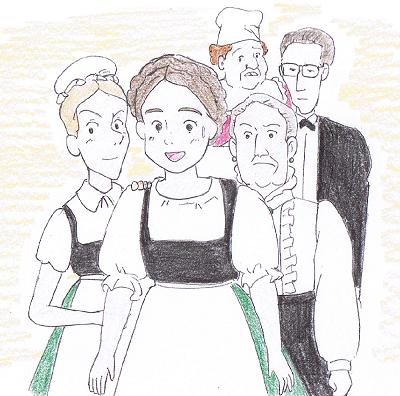 ミミー、クラリーネ、マチルダ夫人、ローズィ、ハンス　illustrated by ある名作ファン